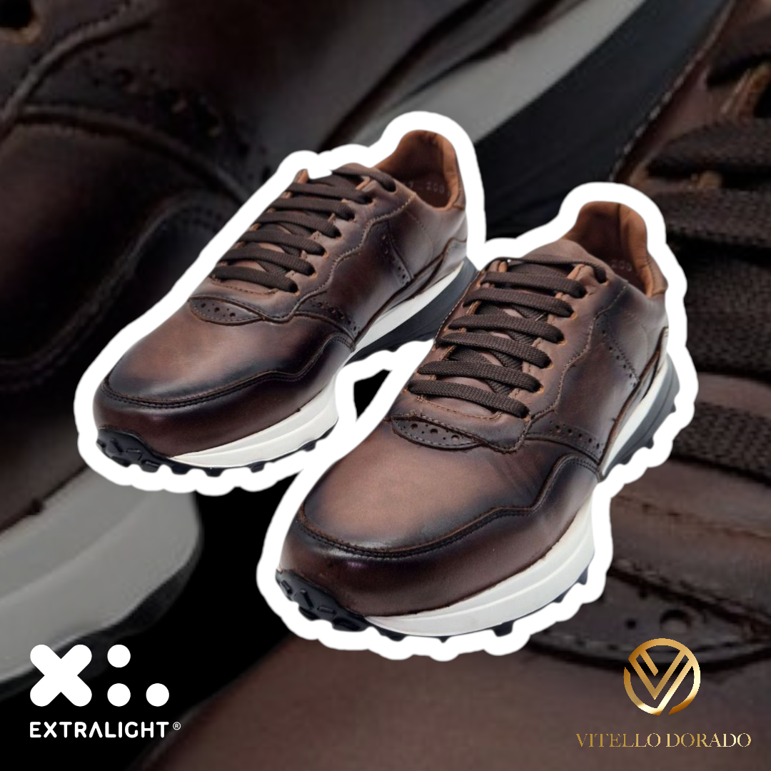 Sneakers Santino Cogñac sombreado negro