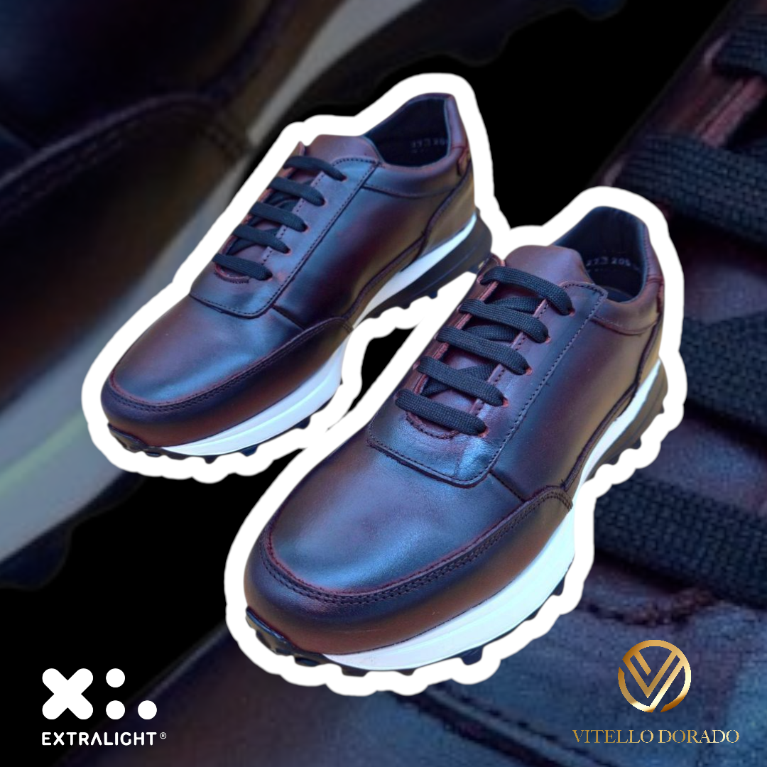 Sneakers Tiago Vino sombreado negro