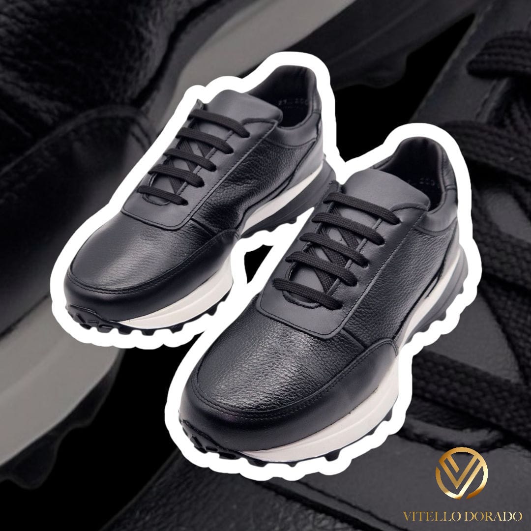 Sneakers Tiago Negro piel Venado