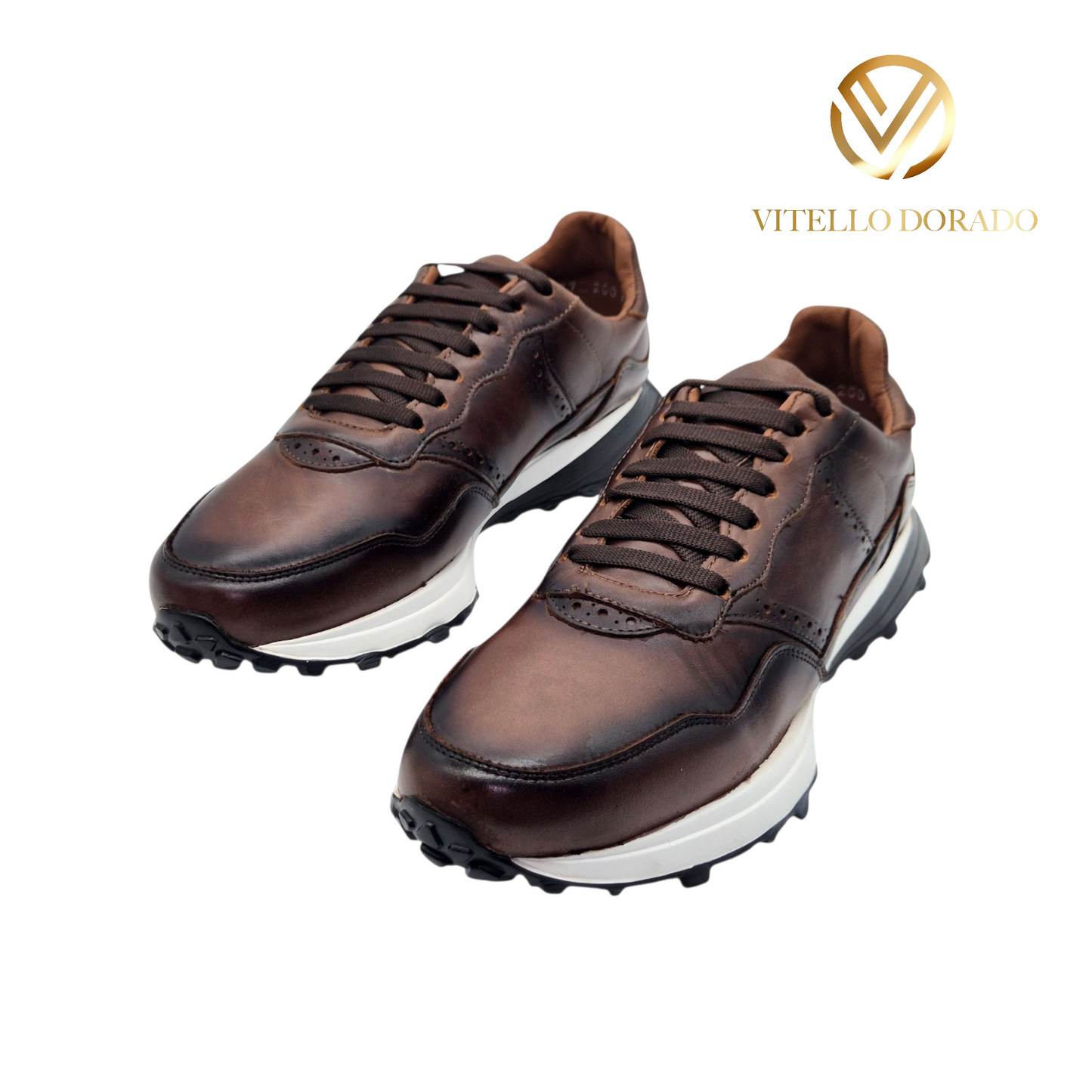 Sneakers Santino Cogñac sombreado negro