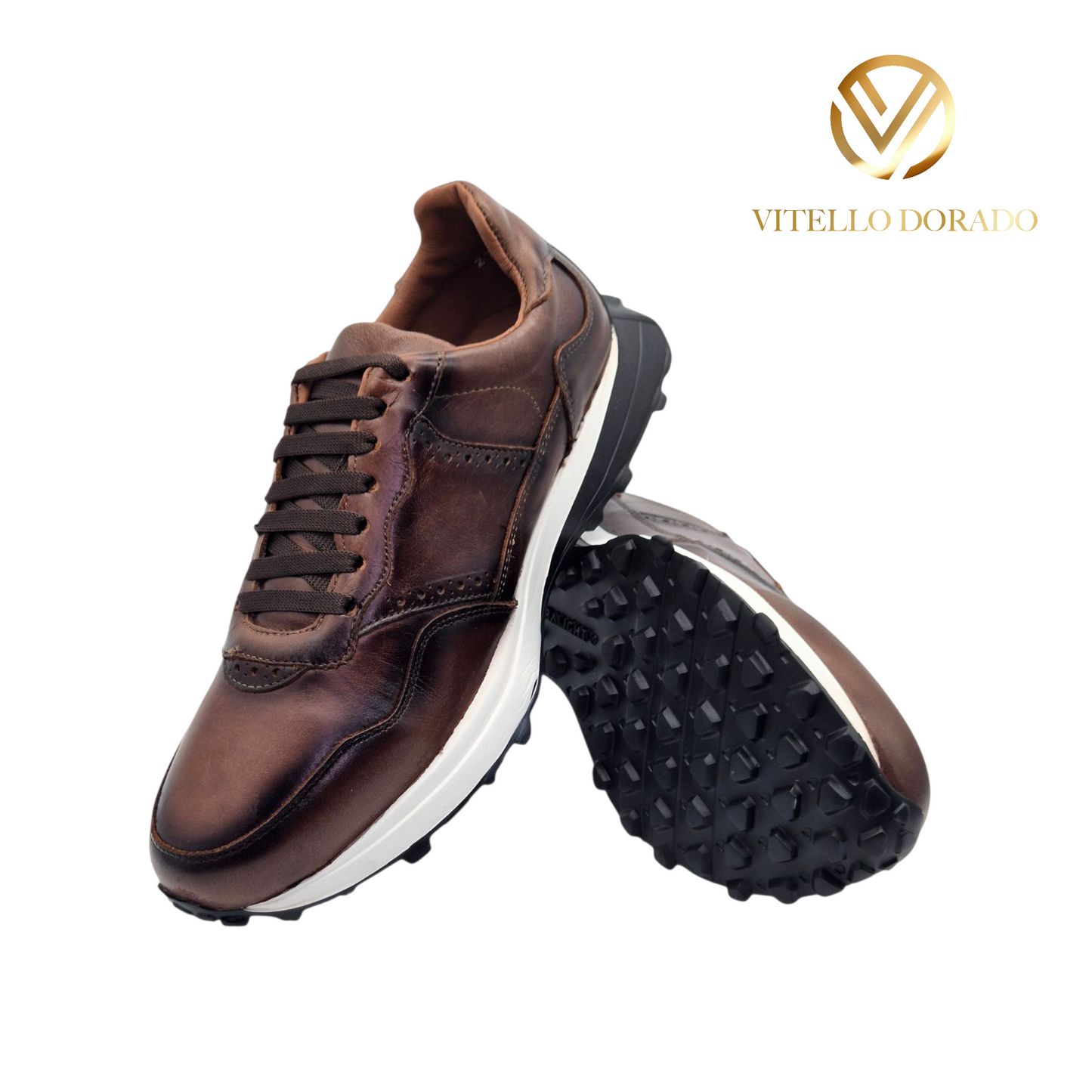 Sneakers Santino Cogñac sombreado negro