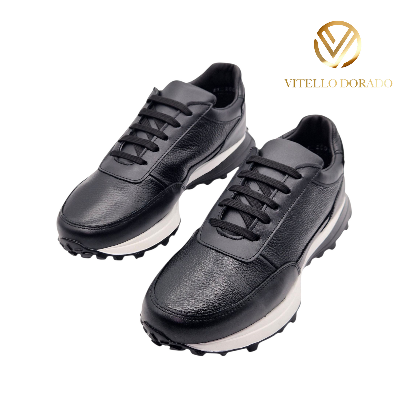 Sneakers Tiago Negro piel Venado