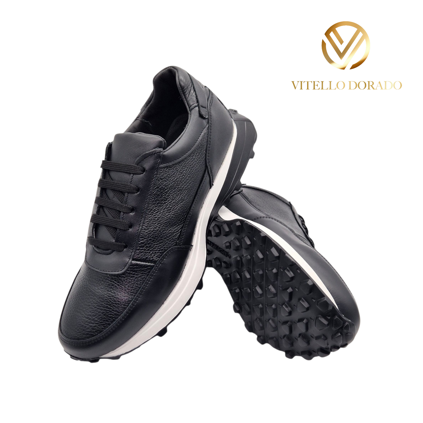 Sneakers Tiago Negro piel Venado