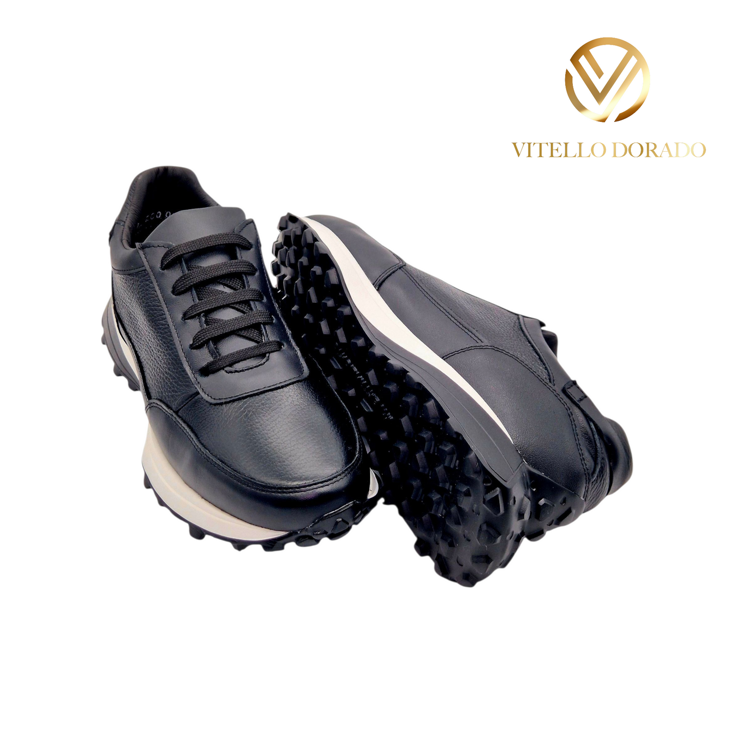 Sneakers Tiago Negro piel Venado