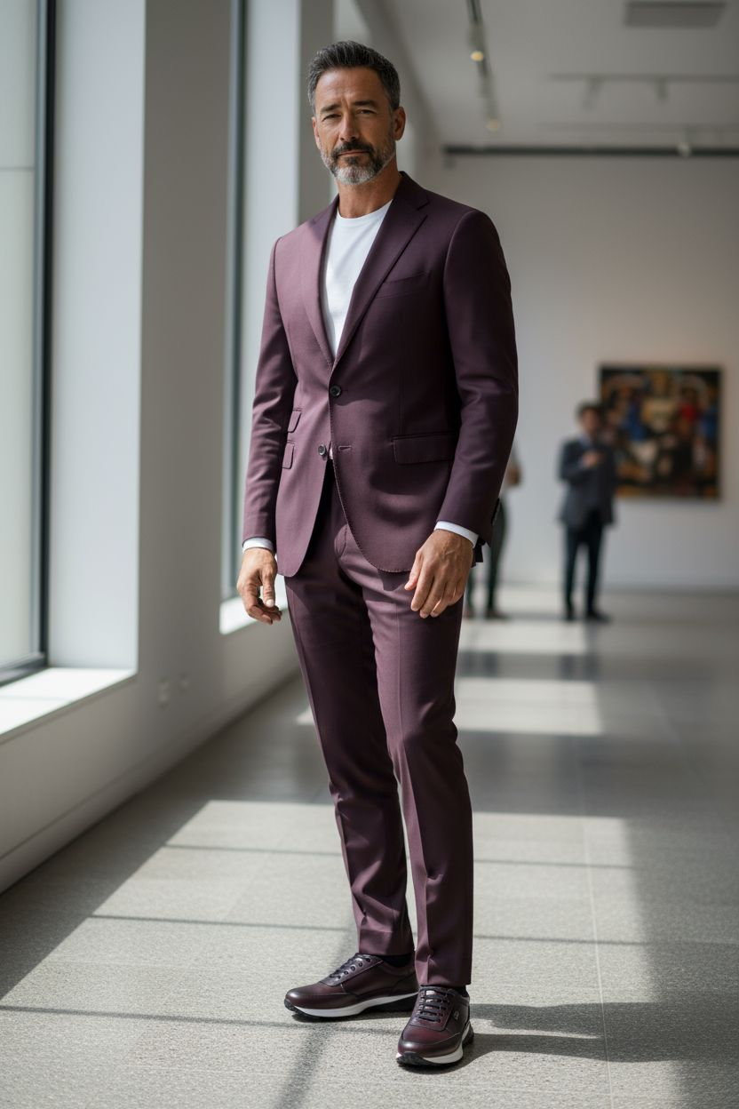 Sneakers Tiago Vino sombreado negro