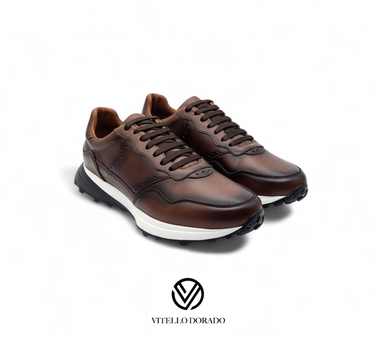 Sneakers Santino Cogñac sombreado negro